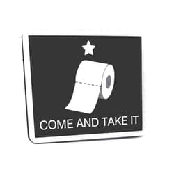 Stinking Patch Co. Come and Take It Toilet Paper PVC Hook and Loop Patch