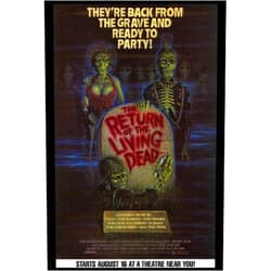 Pop Culture Graphics The Return of the Living Dead Poster B 27x40 Clu Gulager James Karen Linnea Quigley