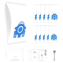 LIVECAST 10 Pack 3D Airclean Bags Replacement for Miele GN Vacuum Cleaner Bags for Miele Classic C1 Complete C1 C2 C3 S227 S240 S400 S8 S5 S2 Series with 3 Motor Protection Filters, 3 AirClean Filters