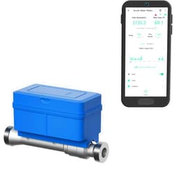 YoLink NSF Certified YoLink FlowSmart All-in-One Smart Water Meter & Auto Shutoff for 3/4