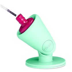tweexy Hinge Untippable Nail Polish Bottle Holder | Anti-Spill Nail Polish Holder Stand, Tilted, IntelliStick Airlock Suction | Fingernail Painting, Nail Art Tools | Nail Polish Accessories (Cucumber)