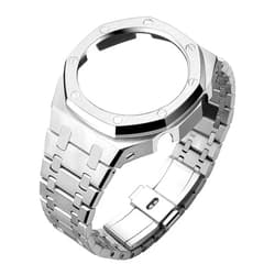 BMT GA2100 Metal Watch Band Case Replacement Kit, Stainless Steel Strap Bezel Accessories Compatible with Casio Mens G-Shock GA2100/GA-2110 Watches