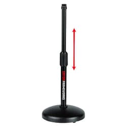 Gator Frameworks Desktop Microphone Stand with Round Weighted Base & Adjustable Height (GFW-MIC-0501)