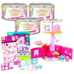 Secret Origins Rainbow Butterfly Unicorn Kitty 9 Lives Surprise Set - 3 Pk Bundle with Rainbow Butterfly Unicorn Kitty Mystery Can Playsets with Tattoos and Stickers | Party Favors for Girls
