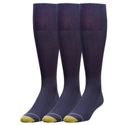 GOLDTOE Men's Metropolitan Over The Calf Socks 3 Pack