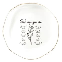 YZMICSTAR Gifts for Christian Women Jewelry Dish Tray,Religious Gifts for Women Faith,Bible Verse Gifts for Christian Women Birthday Christmas