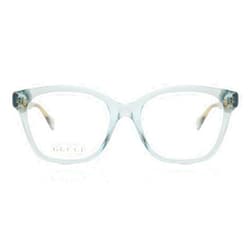 Gucci GG0566ON 003 Eyeglasses Frame Women's Light Blue Full Rim Cat Eye 52mm
