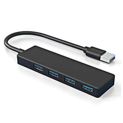 BYONGCHO USB Hub,USB Splitter, 4-Port USB Hub,1 USB 3.0 + 3 USB 2.0 Hub Portable Multiport Adapter Expander Charging Splitter USB Extender Compatible with MacBook Mac Pro, PC,Camera Keyborad Mouse（USB 2.0+3.0）
