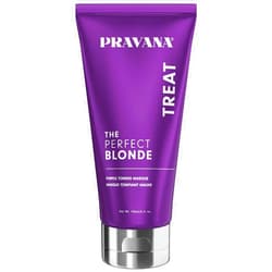 Pravana The Perfect Blonde Purple Toning Masque Treatment | Neutralizes Brassy, Yellow Tones | For Color-Treated Hair | Adds Strength, Shine, Elasticity