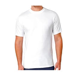 Kirkland Signature Men's Crew Neck T-Shirts 100% Cotton (Pack of 6) (White,Large)