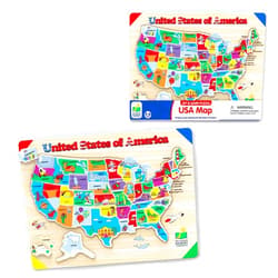 The Learning Journey Lift & Learn Puzzle - USA Map Puzzle for Kids - Preschool Toys & Gifts for Boys & Girls Ages 3 and Up - United States Puzzle for Kids - Award Winning Toys