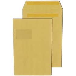 Elepa - rössler kuvert Elepa – Rössler 30007500 Envelope Mailers C4 Self-Adhesive with Window 90 g Brown