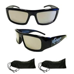 American Paper Optics 2-Pack The Eclipser HD Plastic Solar Glasses And Eclipser Case - ISO Approved - Made in the USA (Eclipser HD and Get Eclipsed) Solar Eclipse Glasses