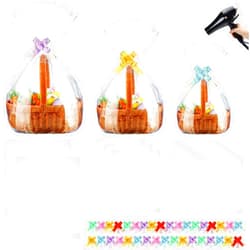 CHENGU 100 Pcs 3 Sizes Shrink Wrap Bags for Gift Baskets 20