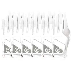 Zero Friction Women's Compression-Fit Synthetic Golf Glove - Universal Fit One Size (Pack of 6), Worn on Left Hand