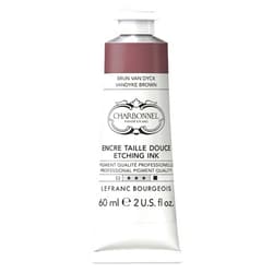 Charbonnel Etching Ink - Van Dyck Brown, 60 ml