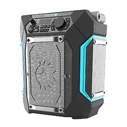 FUGOO Traveler | Portable Indoor/Outdoor Bluetooth Speaker | 100W, 7-Inch Sub, 48 Hour Playtime | 270 Degree Audio | IPX4 Water Resistant | Use as PA System – Mic/Guitar Input & USB Port