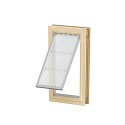 Endura Flap E2 Single Flap Pet Door for Door Installations | Stylish for Interior & Exterior Doors | Durable Aluminum Frame & Weatherproof Dual-Layer Flap | Tan, Medium, Single Flap