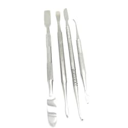 Premium Instruments Spatulas Dental Lab Instruments Cement Plaster Mixing Stainless Steel Double Ended Standard Set of 4