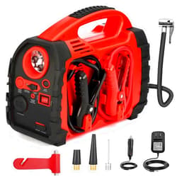 Acetek Car Battery Jump Starter, acetek 1000Amp 12V Jump Box with Air Compressor for Up to 6.0L Gas & 3.0L Diesel Engines Vehicles, Jump Starter Battery Pack with LED Light & USB Output