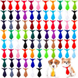 Reginary 78 Pieces Dog Ties Cat Puppy Collar Dog Neckties Bow Ties Adjustable Pet Collar Grooming Accessories for Small Pet Birthday Photography Holiday Festival Party Gift Favor, 26 Solid Colors