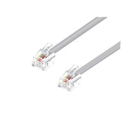 FOUNCY Replacement for Compatible with Phone Cable, RJ11 (6P4C), Straight for Data - 7ft