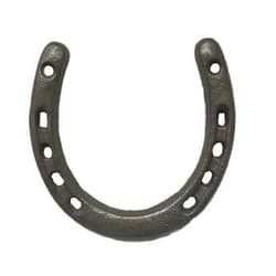 YFUG GO Cast Iron Horseshoe Wall Decor, Medium Horseshoe Durable Cast Iron 5 Holes On Each Side for Indoor Or Outdoor(1 pack)…