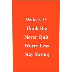 MADI Publishing Wake UP Think Big Never Quit Worry Less Stay Strong:: lined notebook 120 Pages (6 x 9 Inches)