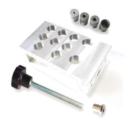 HiMoliwa Hole Drilling Jig for Aluminum Extrusion Profile, Drilling Jig Guide for Aluminum Profile 20series, 30series, 40series, 2020,2040,2060,3030,3060,3090,4040,4080, Craftsman Tool Accessory
