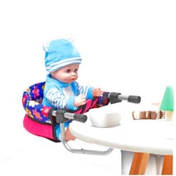 fash n kolor Baby Doll High Chair, Fits up to 20 inch Baby Dolls Flower Print Toddler Furniture Toy High Chair for Dolls (Doll Not Included)