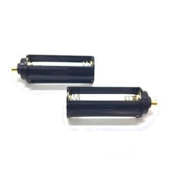 Cafurty 2Pcs Black Battery Holder for 3 x 1.5V AAA Batteries Handheld Flashlight Torch - 2 Pack