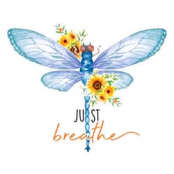 SMJ Designs Just Breathe Vintage Positivity Sticker Vinyl Waterproof Sticker Decal Car Laptop Wall Window Bumper Sticker 5