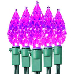 ODEETRONIC Purple Halloween Lights, 19.68ft 60 LED Purple String Lights Connectable, 120V UL Certified Plugin Green Wire Halloween Light, Indoor/Outdoor Tree Light Waterproof for House Party Decor