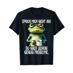 Sprüche Ironisch Sarkastisch Katzen Geschenkidee Guten Morgen? Ganz dünnes Eis! Coffee Saying Funny Gift T-Shirt