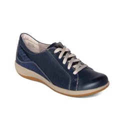 Aetrex Women's Dana Orthopedic Lace Up Oxford Leather Shoes - Lightweight Casual Comfort Arch Support Sneakers