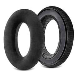 GEVO Earpads for Sennheiser HD650/HD600/HD660S/HD545/HD525/HD535 Headphones, Velour Ear Pads Cushions Replacement for Massdrop X HD6XX/HD58X and HD580/HD565 Jubilee Headset (Black Velour)
