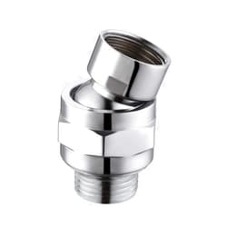 KES Shower Connector Ball Joint Shower Head Swivel Ball Adapter Brass Adjustable Shower Arm Extension Universal Component Polish Chrome, PSB101-CH