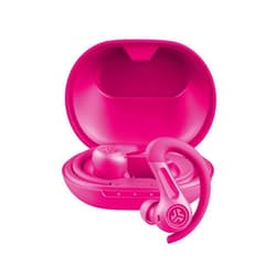 JLab JBuds Sport ANC 4 True Wireless Bluetooth Earbuds + Charging Case, Pink, Swipe + Touch Controls, Hybrid Active Noise Cancelation, Multipoint Connect, Customized Settings App