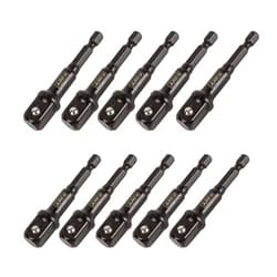 ARES 70390-10-Piece 1/2-Inch Drive 3-Inch Impact Grade Socket Adapter Set - Turns Impact Drill Drivers into High Speed Socket Drivers