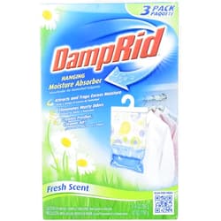 DampRid 773822075241 FG83K Hanging Moisture Absorber Fresh Scent (3 Boxes of 3 Bag, Blue