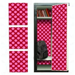 PELICAN INDUSTRIAL Locker Wallpaper Magnetic (Full Sheet Magnetic) - Remove & Reuse Decorative Vinyl - Made in USA - Fade, Tear and Water Resistant - Pack of 3 Sheets - Polka Dot (vg 006)