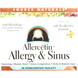 Source Naturals Allercetin Allergy & Sinus, Homeopathic Tablets, 48 tablets