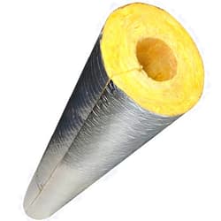 Flxsxq Pipe Insulation, Antifreeze Pipe Insulation, Rock Wool Aluminum Foil Insulation Pipe, Antifreeze Waterproof Insulation Pipe, Fire Retardant, Glass Wool Pipe ( Color : L 1m/39.4in , Size : ID133mm )
