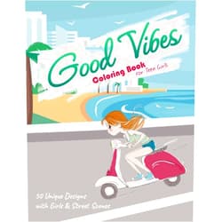 By Sue Greene (Author) Good Vibes Coloring Book for Teen Girls: 50 Unique Designs with Girls & Street Scenes | Inspirational Sayings and Positive Quotes | Perfect Gift for ... Easy and Simple to Color | Beginner Friendly