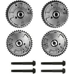 OEKITS 12626160 12626161 4PCS Intake & Exhaust Variable Valve Timing VVT Sprockets with Bolts for GMC Buick Cadillac Chevy 3.0 3.6 V6 Camshaft Adjuster Cam Phaser 12626164 12684832 12603744 12603745 12606653
