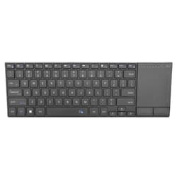 Rii Wireless Bluetooth Keyboard,Multi Device Rechargeable Keyboard Stainless Steel Ultra Slim Bluetooth Keyboard with Multi-Touch Touchpad,Compatible with PC, Mac, Laptop(2.4G+BT New)