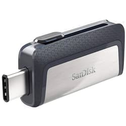 SanDisk 256GB Ultra Dual Drive USB Type-C - USB-C, USB 3.1 - SDDDC2-256G-G46,Black
