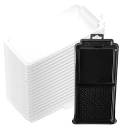 Bates Choice Bates- Paint Tray Liner, 4 Inches, One Plastic Paint Tray with 20 pcs Paint Pan Liners, Paint Pans Trays, Disposable Paint Tray, Paint Roller Tray Liners, Paint Trays for Painting Walls