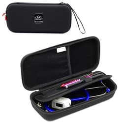PROHAPI Hard Stethoscope Case, Large Stethoscope Carrying Case with ID Slot, Compatible with 3M Littmann/ADC/Omron/MDF Stethoscope Includes Mesh Pocket for Nurse Accessories (Black)