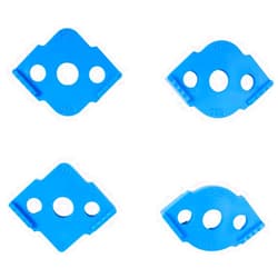 SPARIK ENJOY Radius Jig Router Templates Corner Routing Templates, ABS+CNC high Hardness Processing Glue, Rounded Corners Bit R5 R10 R15 R20 R25 R30 R35 R40 (4 Blue)